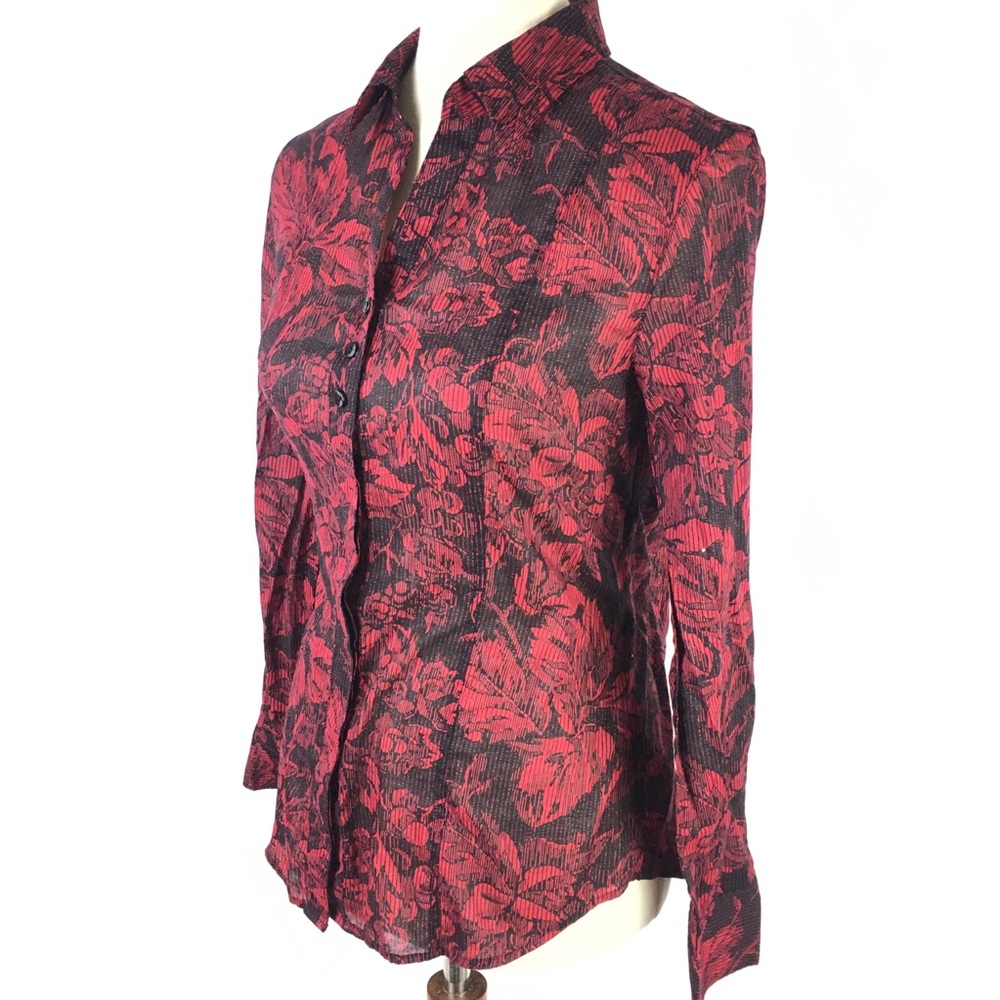 Coldwater Creek Button Down Size Small Floral